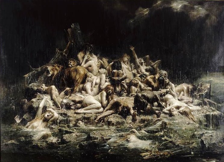 The deluge by Leon Comerre